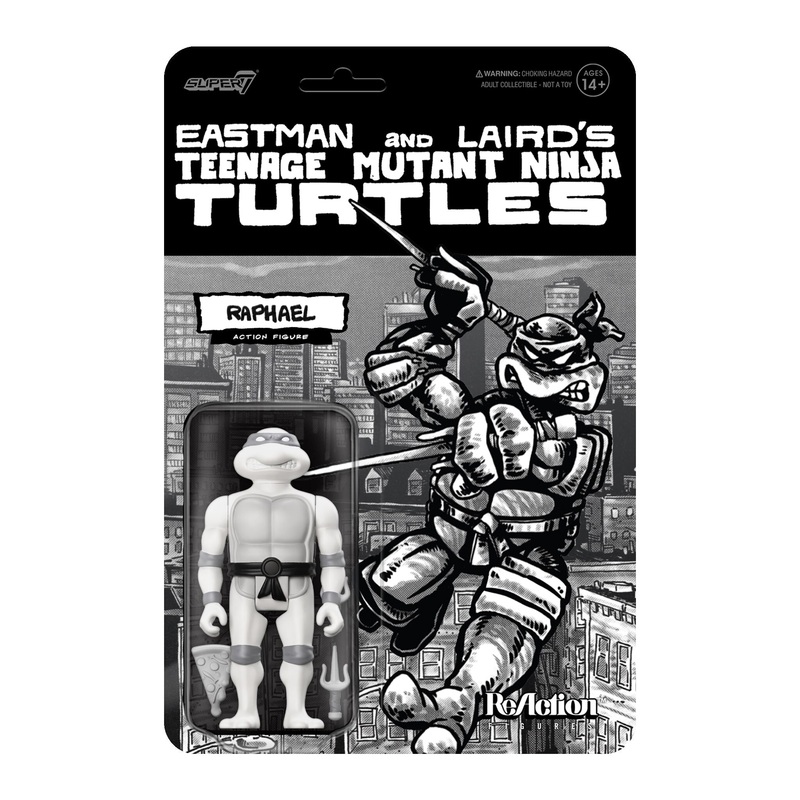 Teenage Mutant Ninja Turtles ReAction Figure Wave 9 – Raphael (Comic Greyscale)