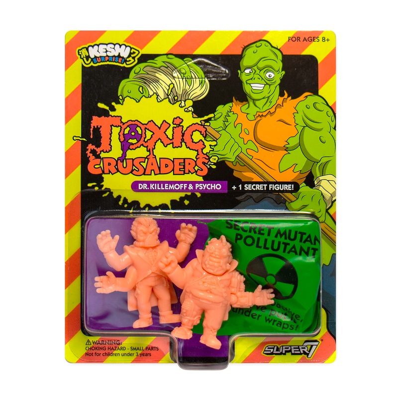 Toxic Crusaders Keshi – Pack B (PINK) – Dr. Killemoff, Psycho, & Secret Figure