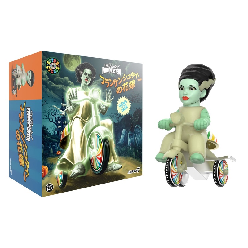 Universal Monsters Super Cycles – Bride of Frankenstein  (Glow w/ Glow Trike)