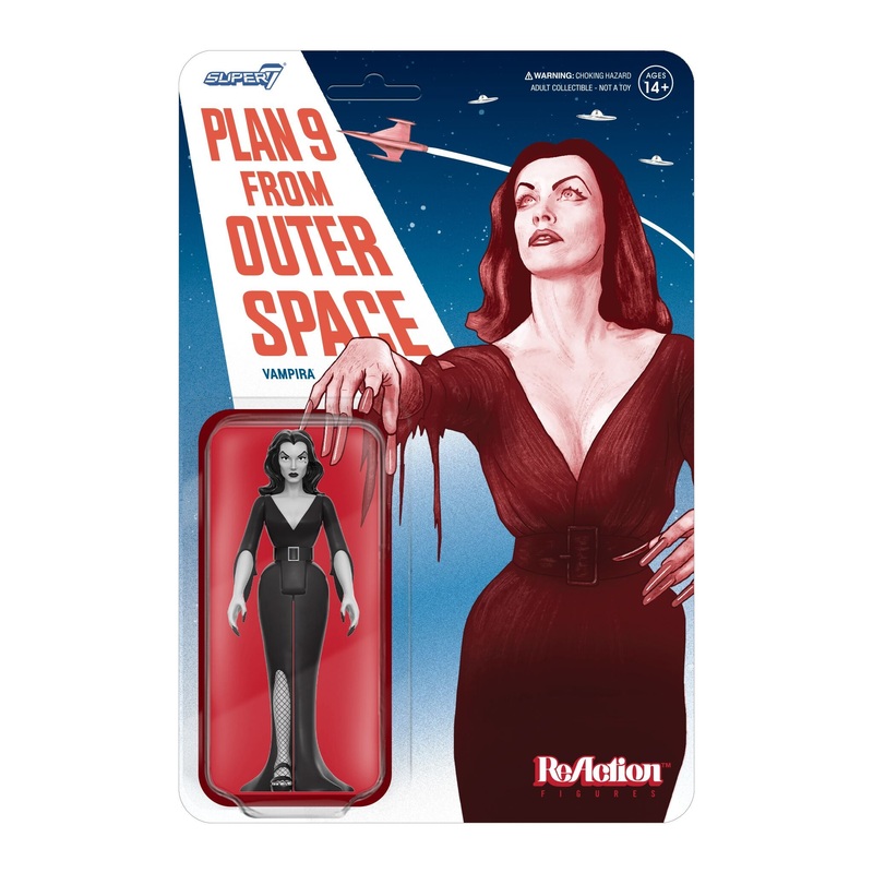 Vampira ReAction Figures Wave 01 – Vampira Plan 9 Grayscale