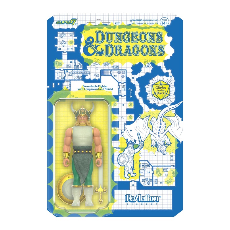 Dungeons and Dragons ReAction Figures Wave 04 – Red Box Fighter  (Glow)