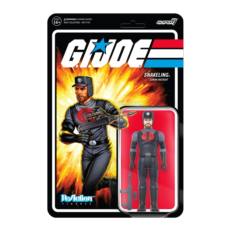 G.I. Joe ReAction Figures Wave 3 – Cobra Snakeling Factory Worker Beard (Pink)