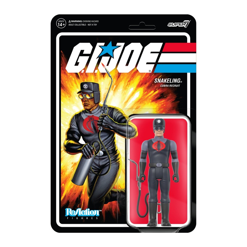 G.I. Joe ReAction Figures Wave 3 – Cobra Snakeling Factory Worker Clean-Shaven (Tan)