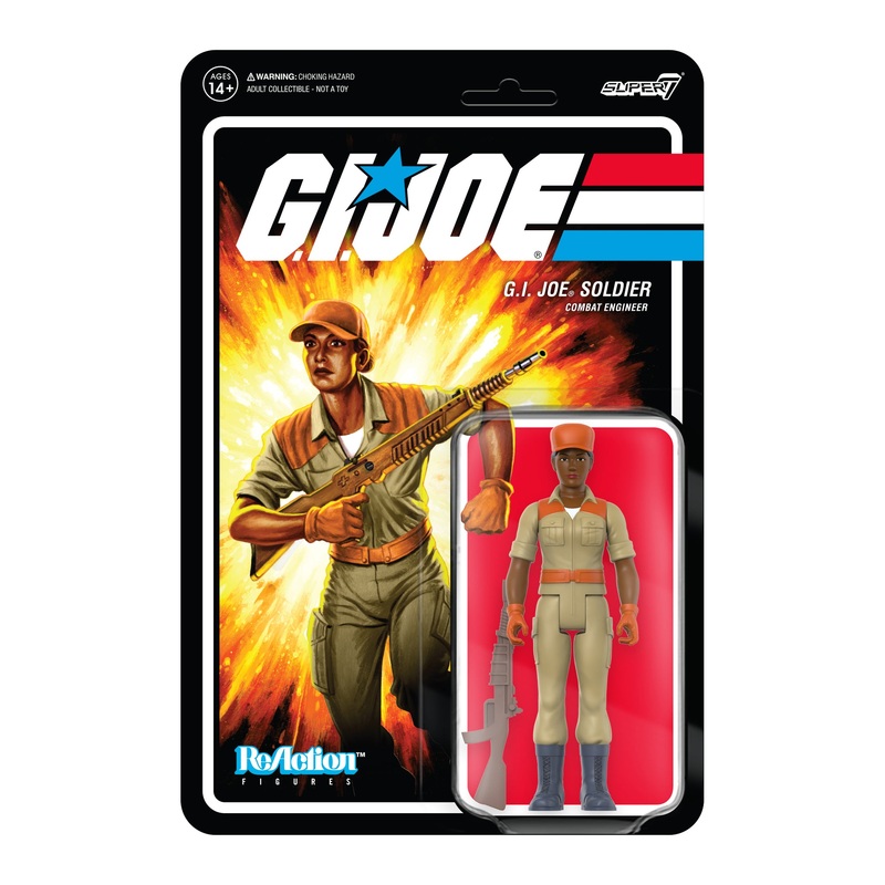 G.I. Joe ReAction Figures Wave 3 – Female Combat Engineer Bun Hair (Brown)