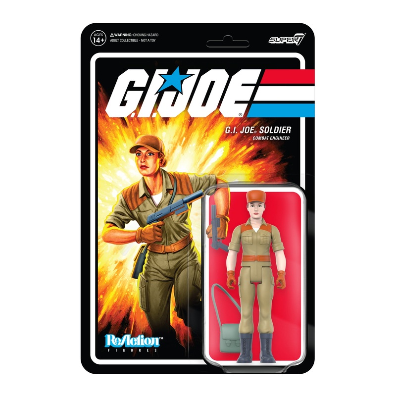 G.I. Joe ReAction Figures Wave 3 – Female Combat Engineer Bun Hair (Pink)