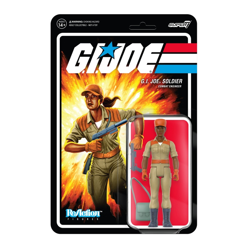 G.I. Joe ReAction Figures Wave 3 – Female Combat Engineer Ponytail Hair (Brown)