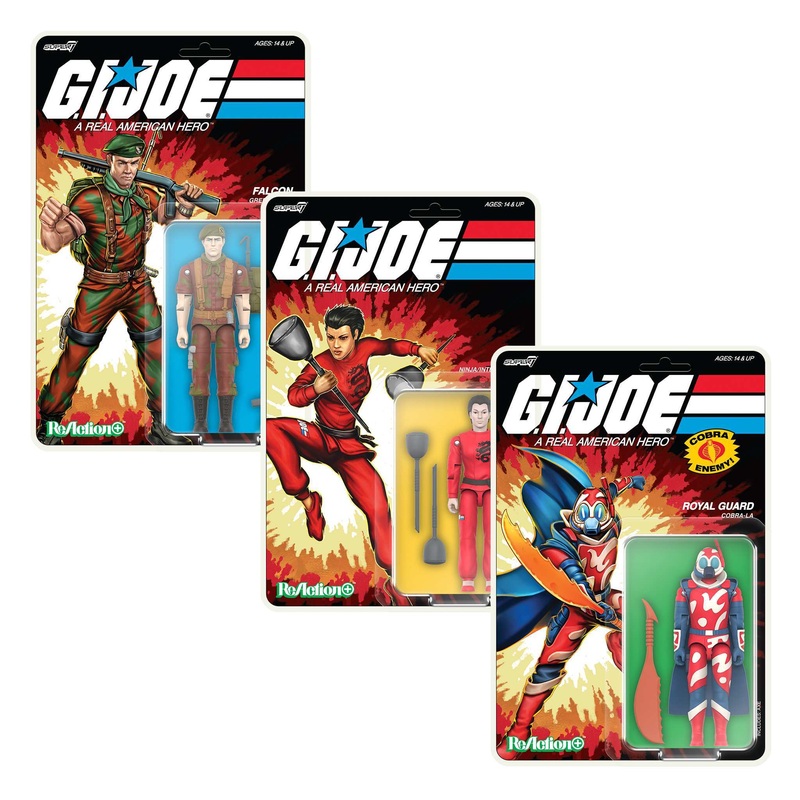 G.I. Joe ReAction+ Wave 04  – Lt. Falcon, Jinx & Cobra-La (Movie Collection)