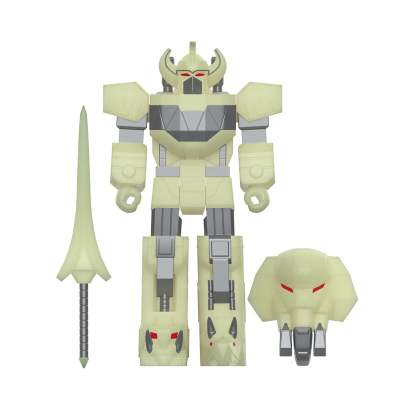 Mighty Morphin Power Rangers ReAction Figures – Megazord (Lightning Glow)