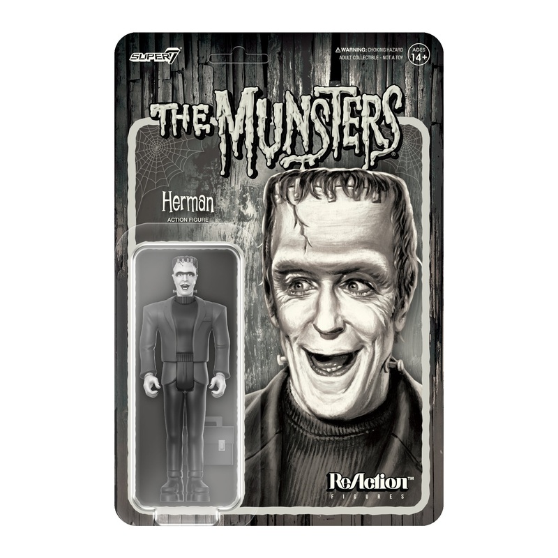 Munsters ReAction Figures Wave 2 – Herman Munster (Grayscale)