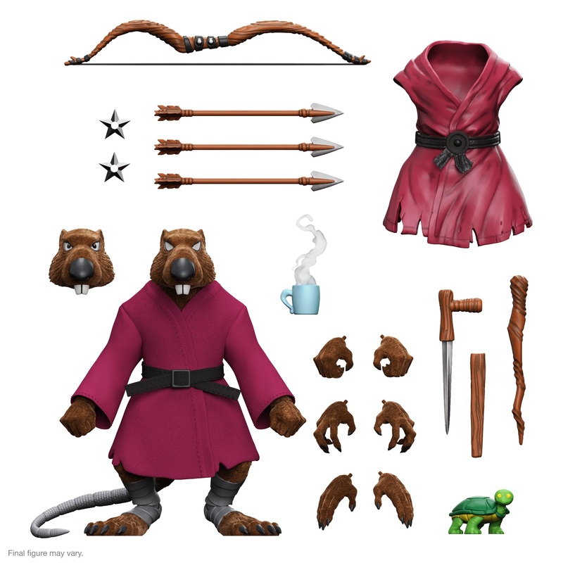 Teenage Mutant Ninja Turtles ULTIMATES! Wave 9 – Splinter (Flocked)