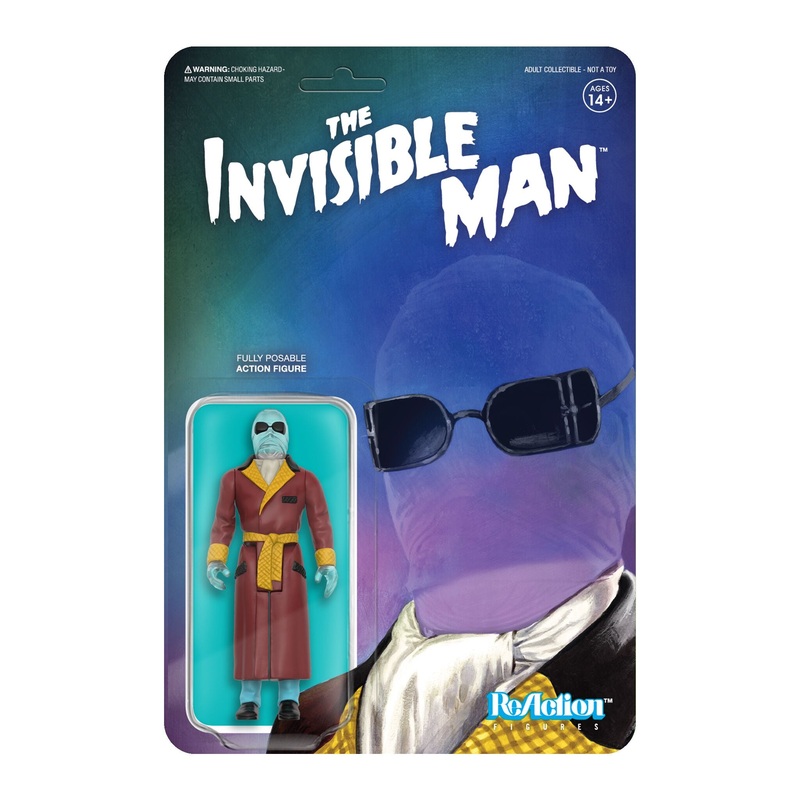 Universal Monsters ReAction Figures – The Invisible Man (Clear)