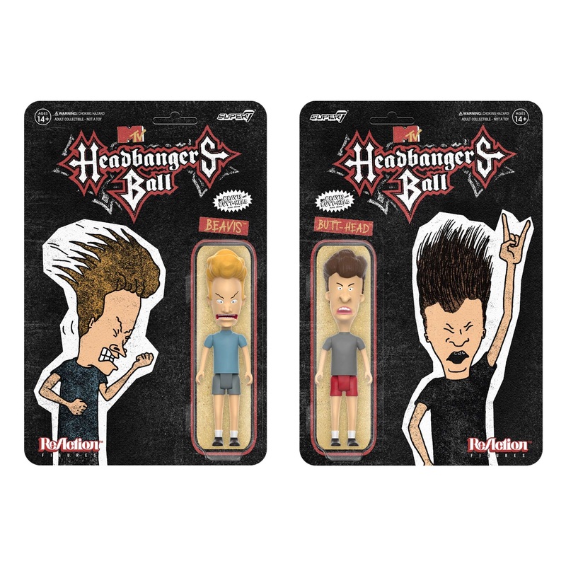 Beavis and Butt-head ReAction Figure – Headbanger’s Ball Set of 2