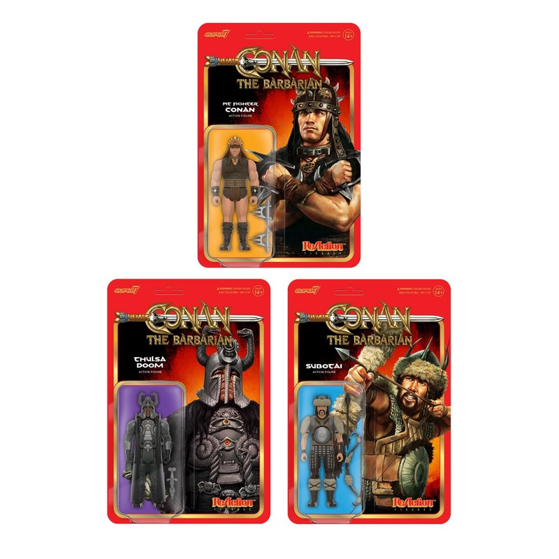 Conan the Barbarian ReAction Figures Wave 01 – Thulsa Doom, Pit Fighter Conan, Subotai