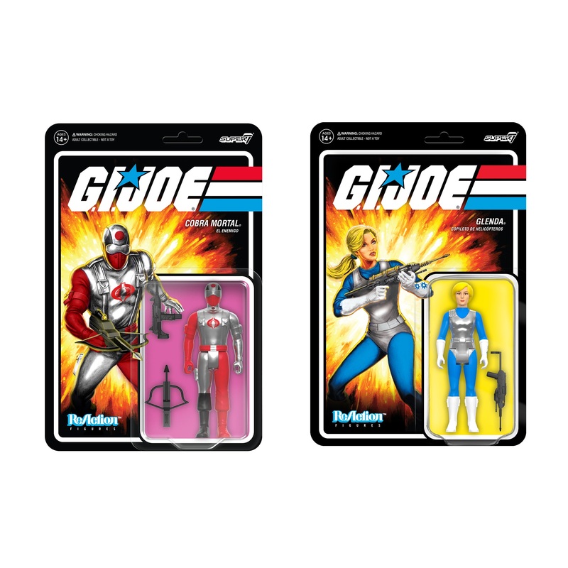 G.I. Joe ReAction Figures – Cobra Mortal & Glenda (Special Air Intelligence Officer)