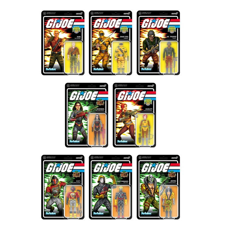 G.I. Joe ReAction Figures Wave 6 – Tiger Force & Python Patrol – Set of 8