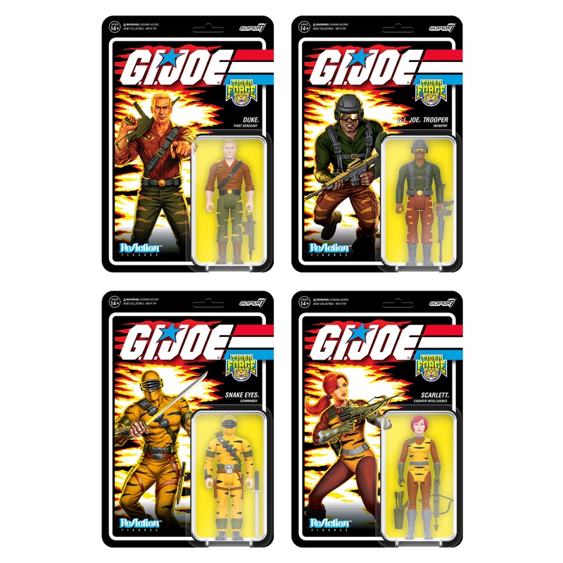 G.I. Joe ReAction Figures Wave 6 – Tiger Force (Set of 4)