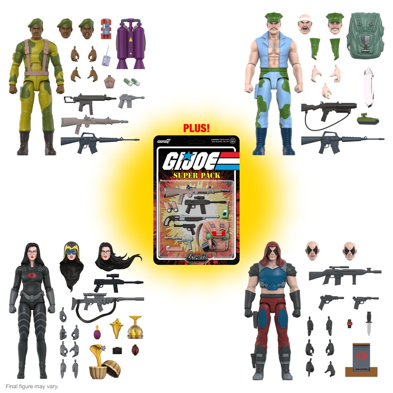 G.I. Joe ULTIMATES! Wave 4 – Baroness, Gung-Ho, Stalker & Zartan (+ Super Pack)