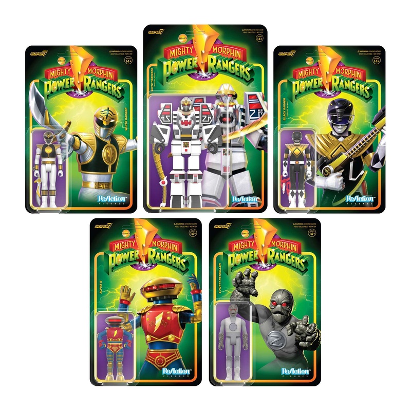 Mighty Morphin Power Rangers ReAction Figures Wave 4 – Set of 5