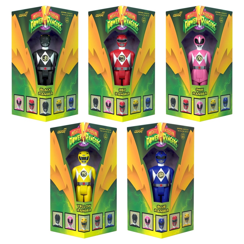 Mighty Morphin Power Rangers ReAction – Triangle Box Set of 5