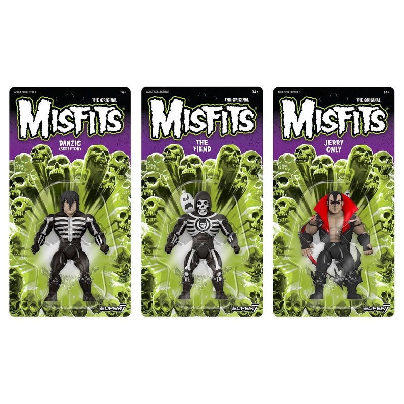Misfits Vintage Figures Wave 01 – Danzig (Skeleton), Jerry Only, The Fiend