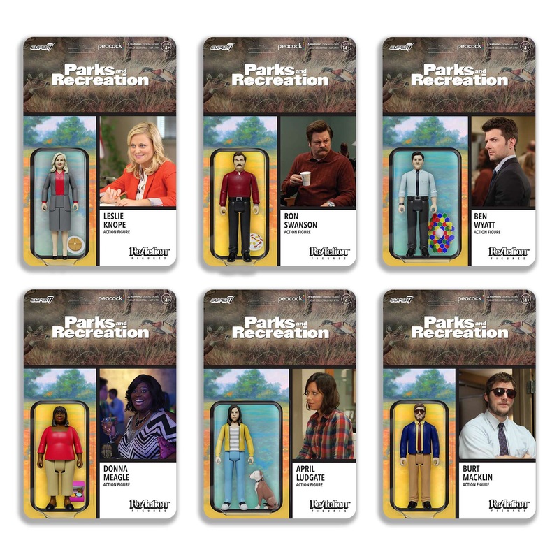 Parks and Recreation ReAction Figures – Wave 1 Set of 6