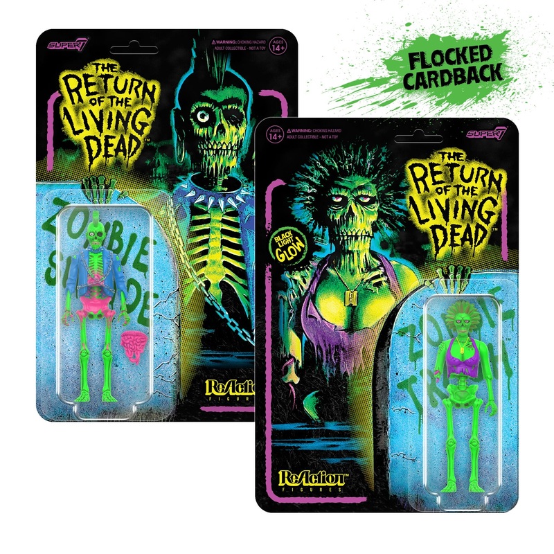 Return of the Living Dead ReAction Figures Wave 3 – Poster Zombies (Blacklight)