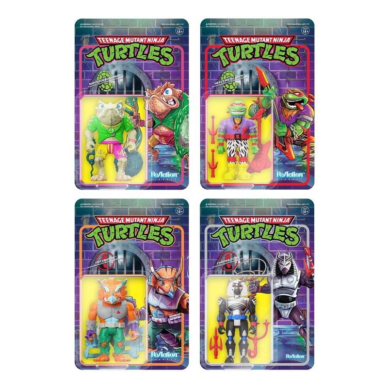 Teenage Mutant Ninja Turtles ReAction Set – Wave 6 (Set of 4)