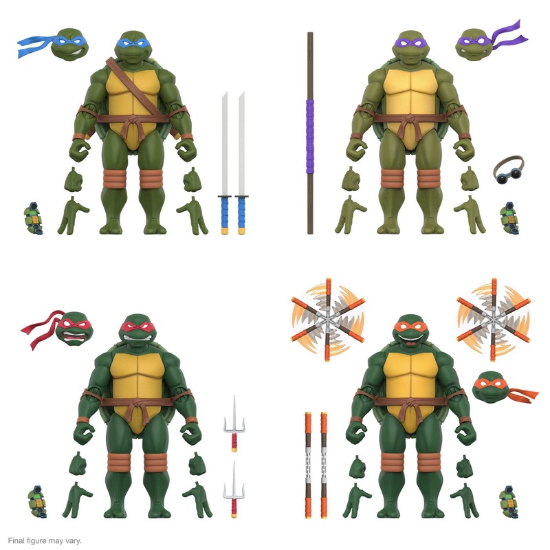 Teenage Mutant Ninja Turtles ULTIMATES! Wave 12 – Michelangelo, Leonardo, Donatello, Raphael