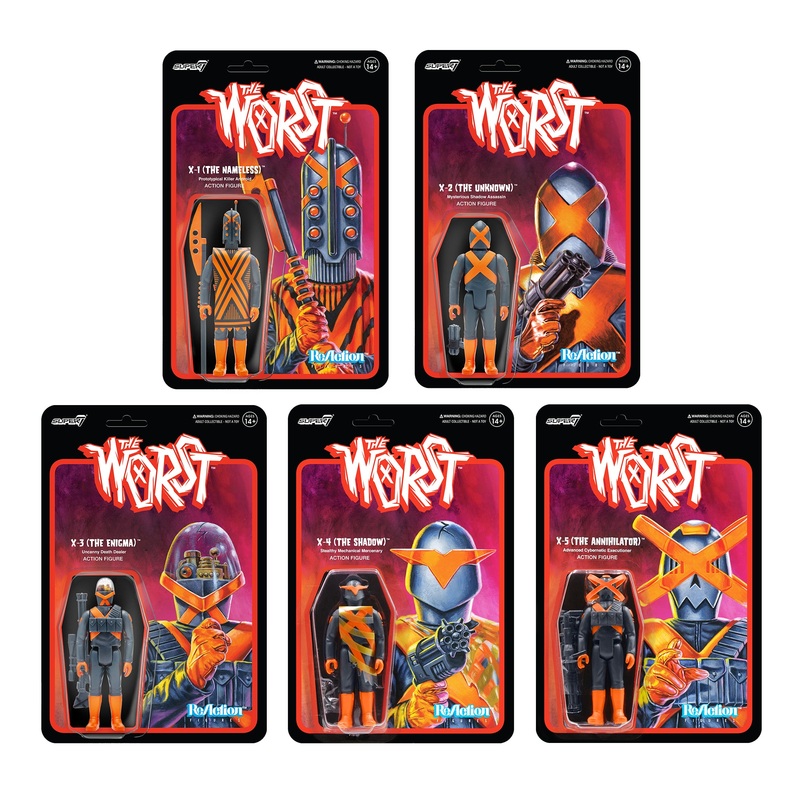The Worst ReAction Figures Wave 3 – X-Series (Full Set)