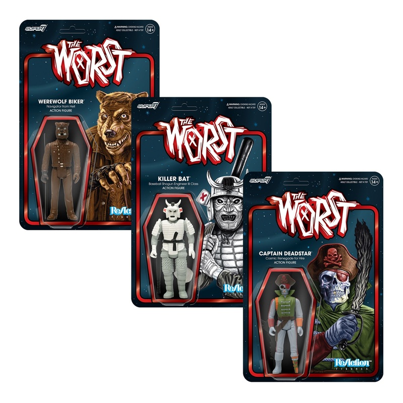 The Worst ReAction Figures Wave 4 (Scum Squad) – Killer Bat, Captain Deadstar, and Werewolf Biker