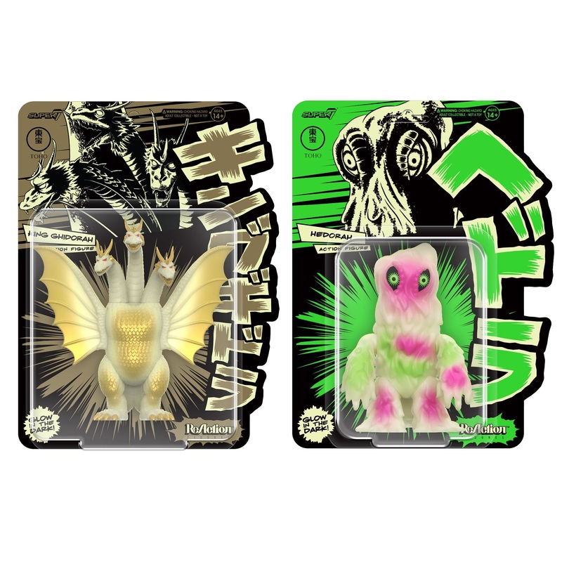 Toho ReAction Figures Wave 2 – Hedorah & King Ghidorah Glow