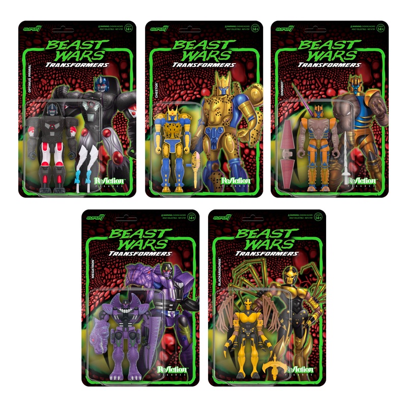 Transformers ReAction Figures Wave 7 Beast Wars – Set of 5