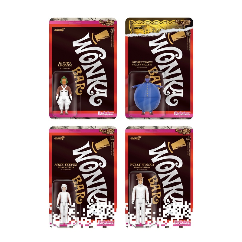 Willy Wonka & The Chocolate Factory ReAction Wave 3 – Set of 4 Figures