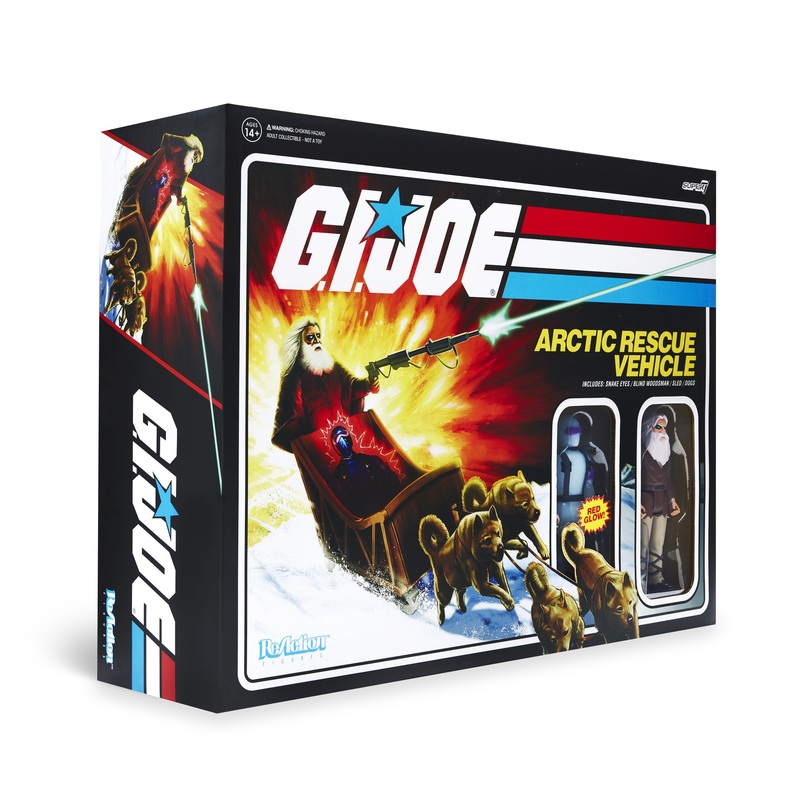 G.I. Joe ReAction Figures – Arctic Rescue Vehicle (Snake Eyes & Blind Woodsman)