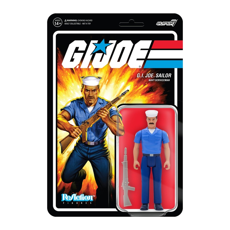 G.I. Joe ReAction Figures Wave 2 – Blueshirt Mustache (Tan)