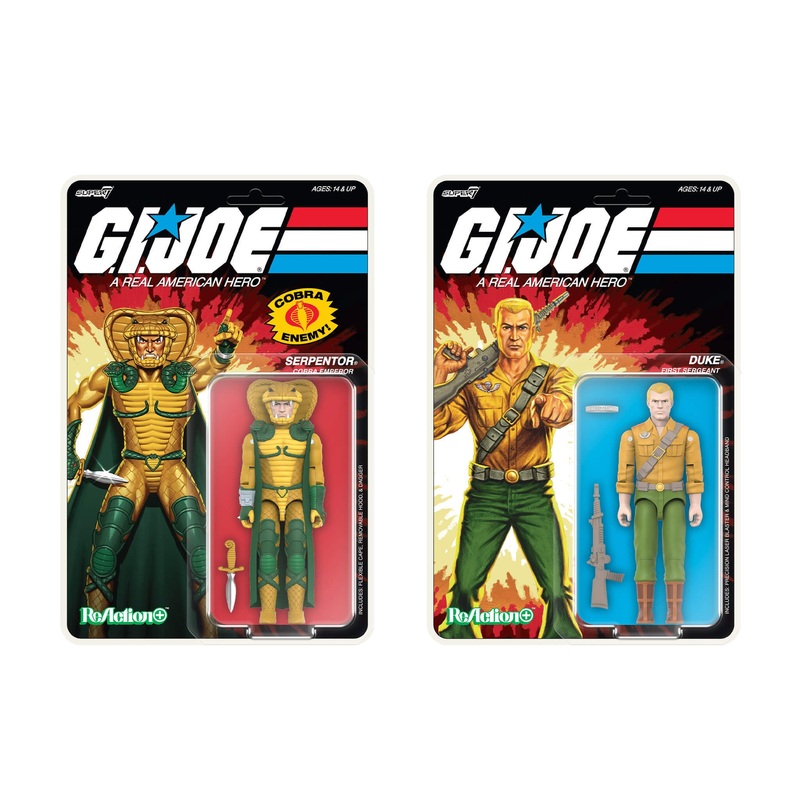 G.I. Joe ReAction+ Wave 2 – Serpentor (Cartoon) & Duke (Cartoon)