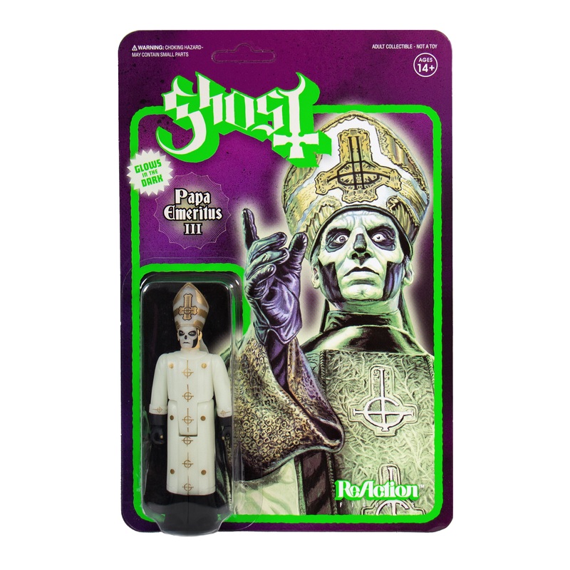 Ghost ReAction Figure – Papa Emeritus III (Glow in the Dark)