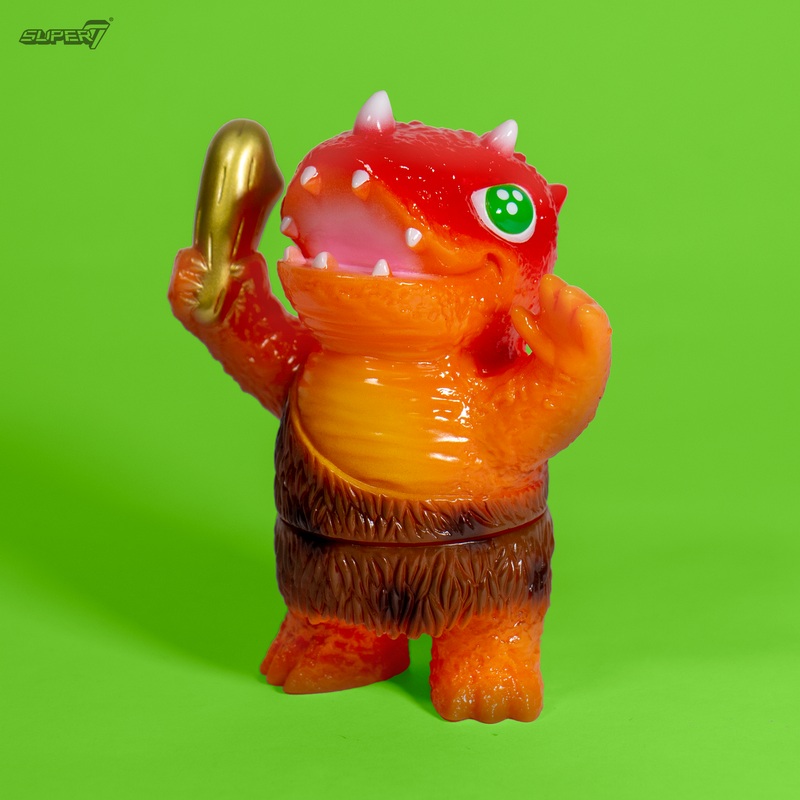 Japanese Vinyl – Caveman Dinosaur (Orange)