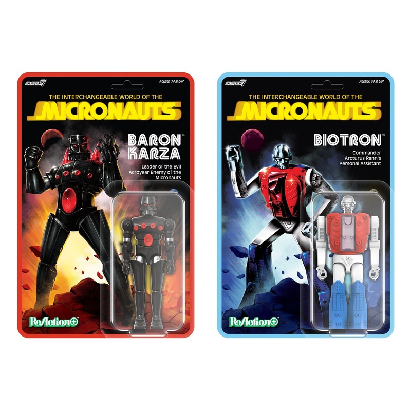 Micronauts ReAction+ Wave 01 – Baron Karza & Biotron