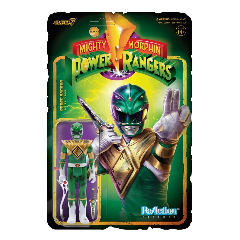 Mighty Morphin’ Power Rangers Reaction Figure – Green Ranger (Battle Damaged)