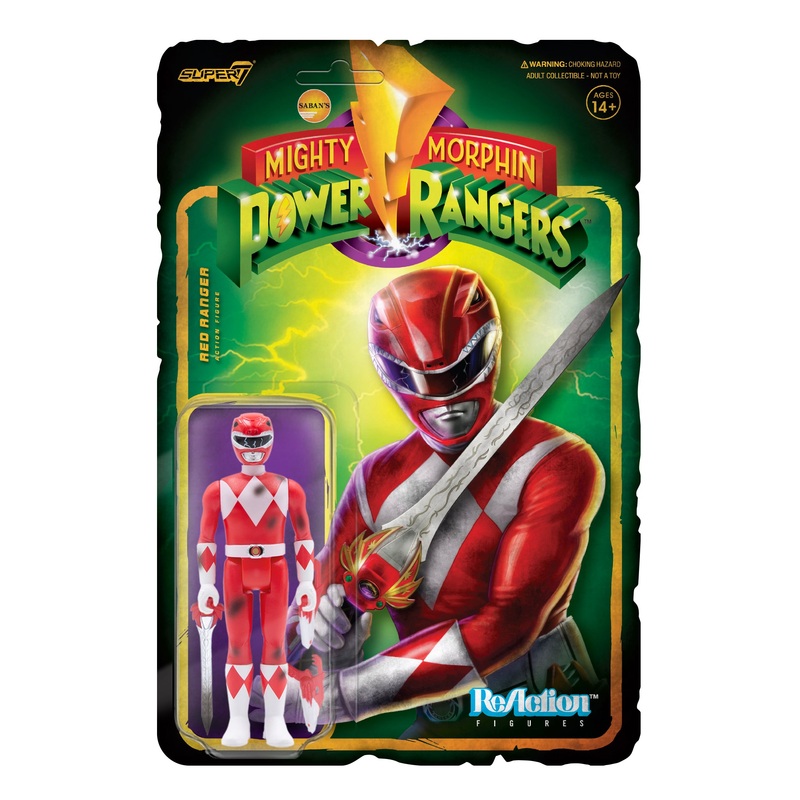 Mighty Morphin’ Power Rangers Reaction Figure – Red Ranger (Battle Damaged)