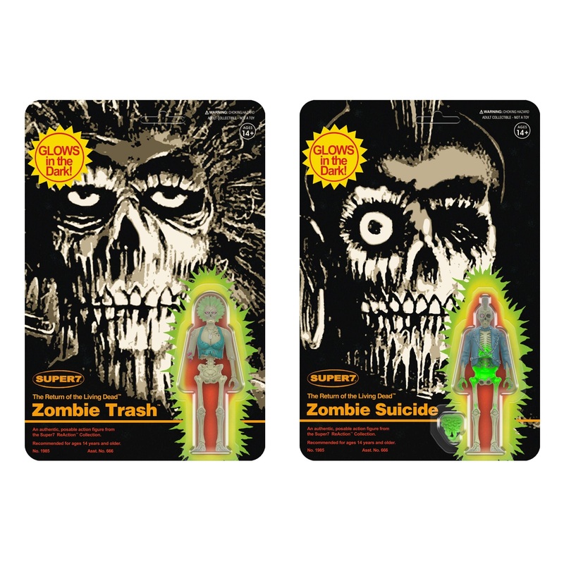 Return of the Living Dead ReAction Figures Wave 5 – Zombie Suicide & Zombie Trash (Monster Glow)
