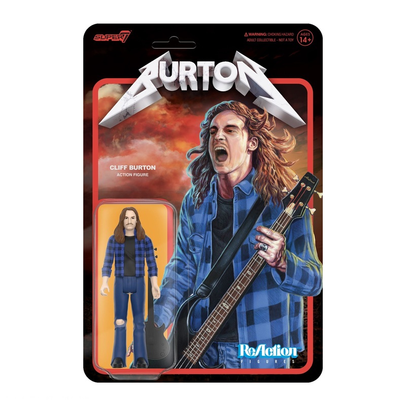 Cliff Burton ReAction Figures – Cliff Burton (Flannel Shirt)