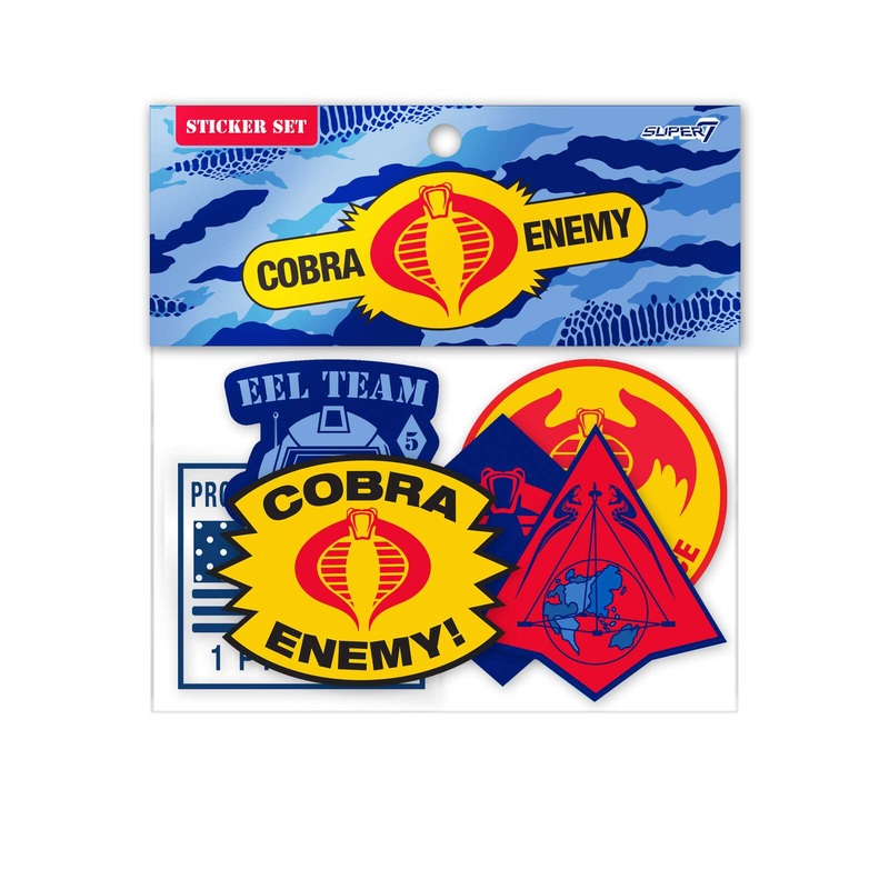 G.I. Joe – Cobra Die Cut Sticker Set with Header Card