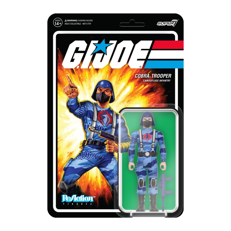 G.I. Joe ReAction Figures Wave 5 – Cobra Camo Soldier Laser Rifle V1 (Pink)