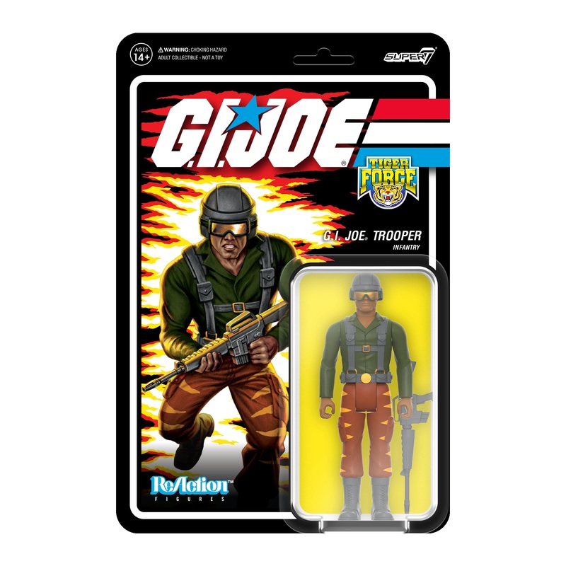 G.I. Joe ReAction Figures Wave 6 – Tiger Force Greenshirt Goggles Down (Brown)