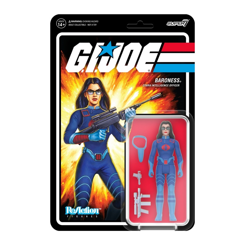 G.I. Joe ReAction Figures Wave 7 – Baroness (Cartoon Dark Blue) [Exclusive]