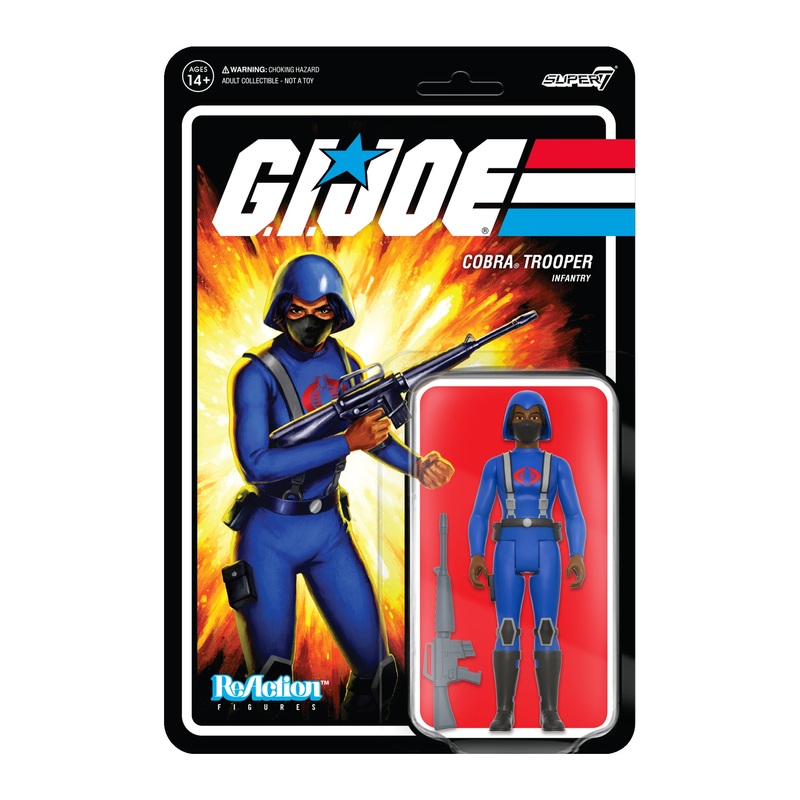 G.I. Joe ReAction Wave 4 – Cobra Female Trooper Short Black Hair (Dk Brown)