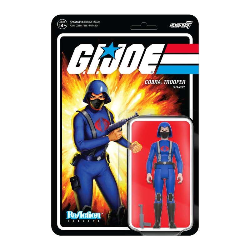G.I. Joe ReAction Wave 4 – Cobra Female Trooper Short Black Hair (Pink)