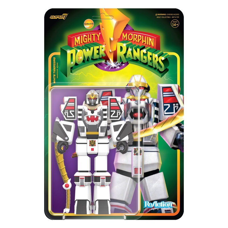 Mighty Morphin Power Rangers ReAction Figure Wave 4 – White TigerZord (Warrior Mode)